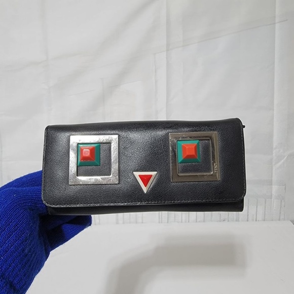 Authentic FENDI Hypnoteyes Tube Wallet Black - Picture 1 of 15